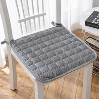 Galette de Chaise Grise matelassée