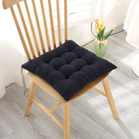 Galette de Chaise Noire texturée