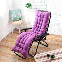 Galette de Chaise Rectangulaire Mauve