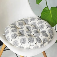 Galette de Chaise Ronde 45cm Blanc cassé