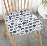 Galette de Chaise Trapèze Chat blanc