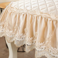 Galette de Chaise Beige dentelle